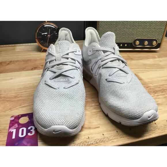 Nike Air Max Sequent 3 Women's 7 Gray Lace Up Running Athletic Shoes 908993-101 - Picture 6 of 9